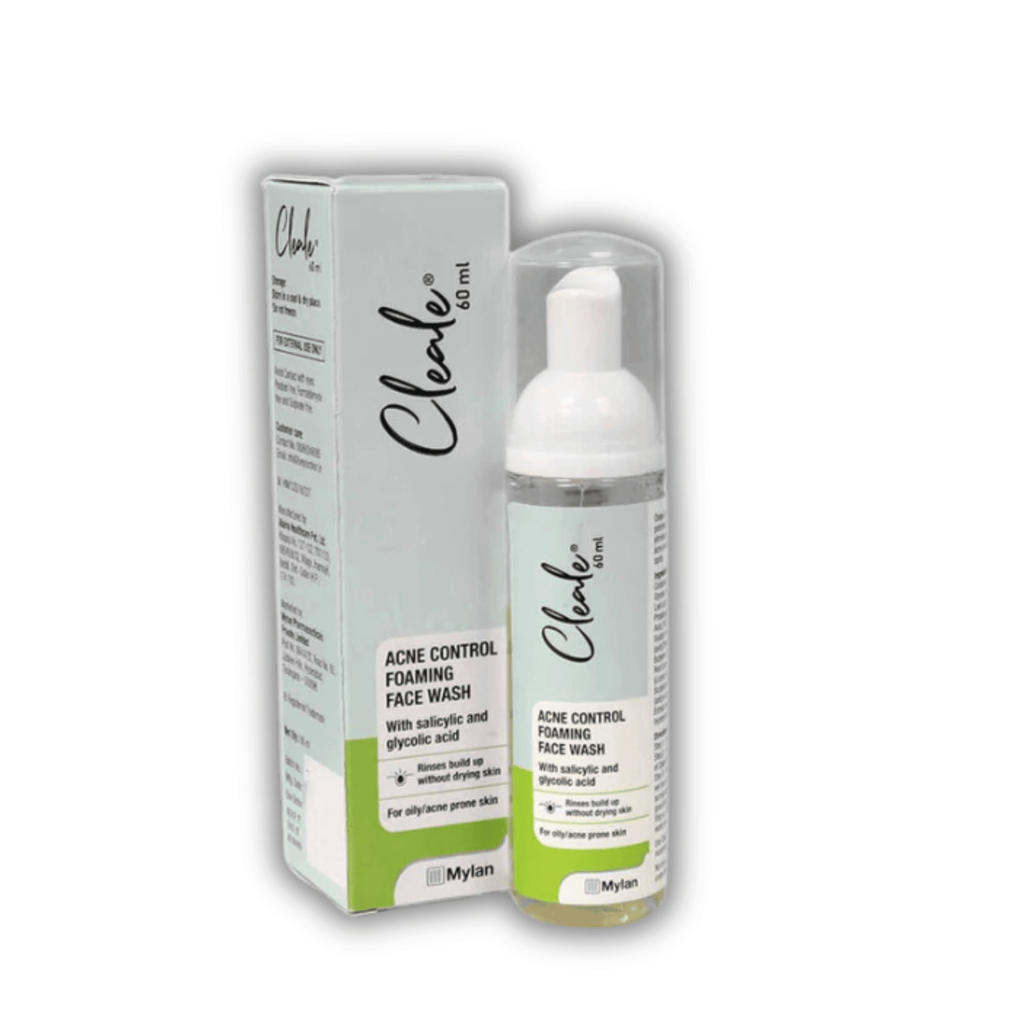 cleale acne control foaming face wash 60ml