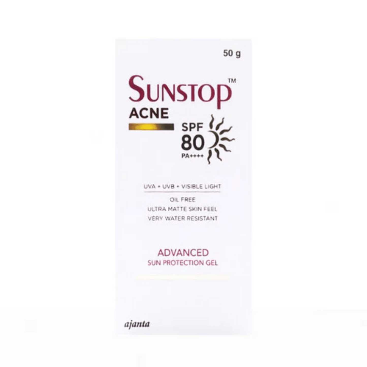 sunstop acne spf 80